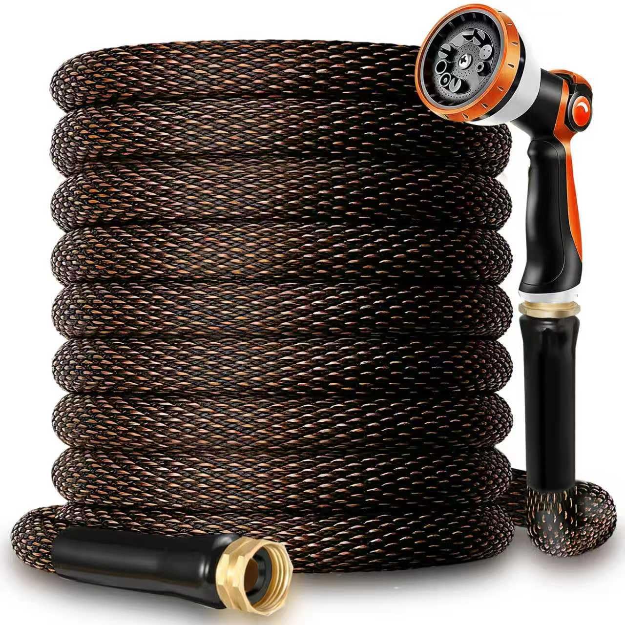 Garden Hose 100FT – 600PSI High Pressure, Kink-Free & Lightweight,No Expanding, Abrasion Resistant Water Hose for Car Wash, Lawn, Watering
