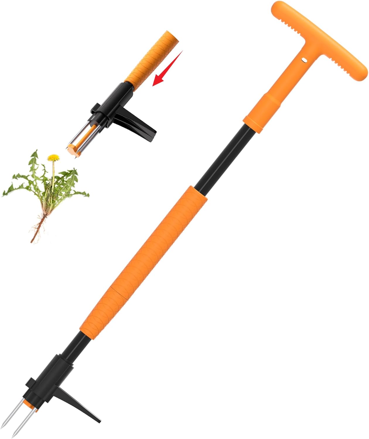 Weed Puller Tool, Fully Stand Up Weeding Tool With 3 Claws – Zero Bending and Back Saver, Effortless and Efficient Weed Remover, Durable and Lightweight Weeder, Ideal for Effortless Weed Removal